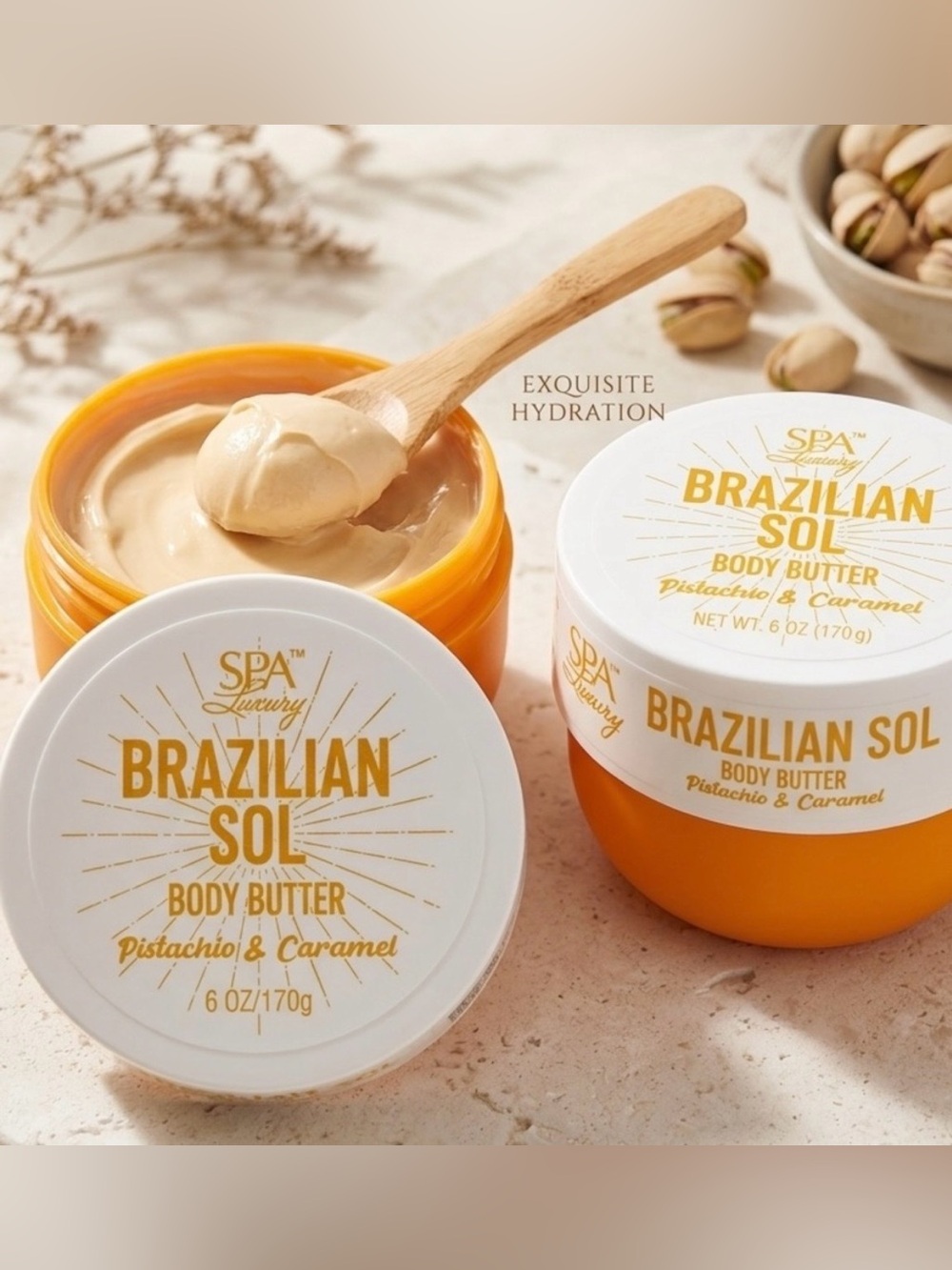 Spa Luxury Brazilian Sol Pistachio & Caramel Body Butter